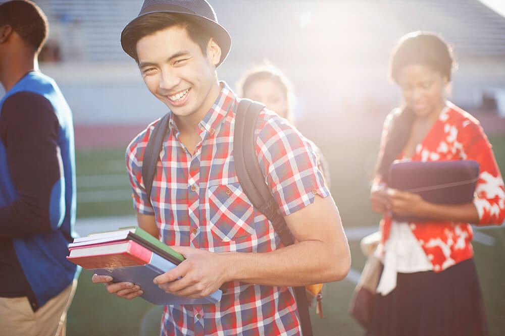 High school student with autism